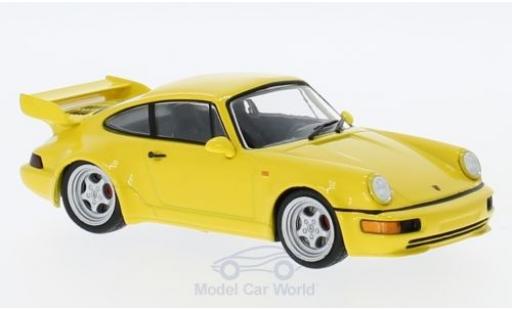 Modelauto Porsche 911 RS 3.8 geel 1992 911 Collection 1/43 SpecialC