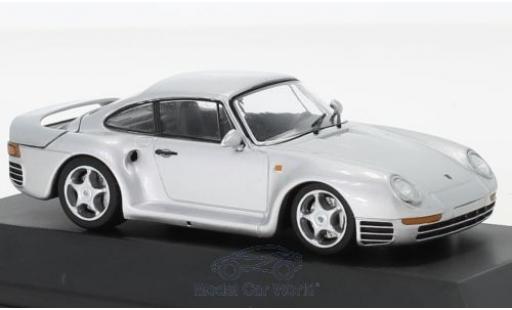 Modelauto Porsche 911 Base 959 grijs 1986 911 Collection 1/43 SpecialC