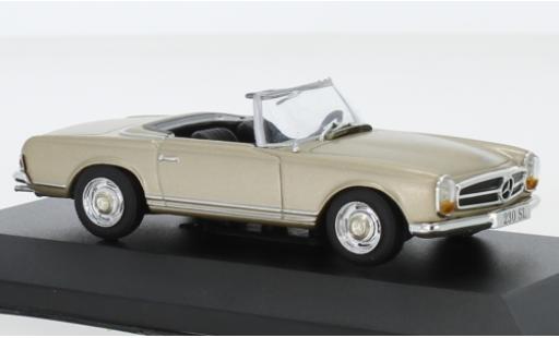 Modelauto Mercedes 230 Base SL metallic beige 1963 zonder Vitrine 1/43 SpecialC