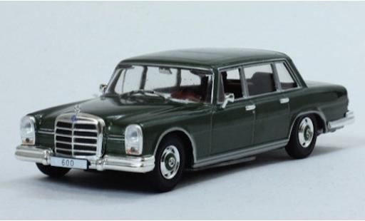 Modelauto Mercedes 600 Base metallic groen 1964 zonder Vitrine 1/43 SpecialC
