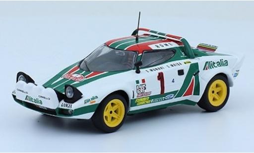 Modelauto Lancia Stratos HF No.1 Alitalia Rally WM Rally Monte Carlo 1977 S.Munari/S.Maiga zonder Vitrine 1/43 SpecialC