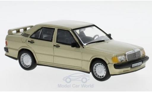 Modelauto Mercedes 190 Base E 2.3-16V (W201) metallic beige 1984 zonder Vitrine 1/43 SpecialC