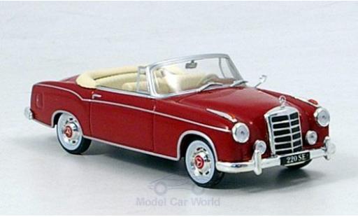 Modelauto Mercedes 220 Cabriolet SE rood 1958 zonder Vitrine 1/43 SpecialC