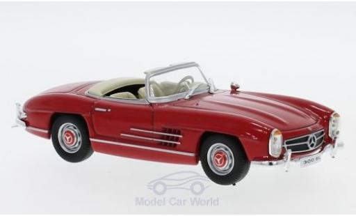 Modelauto Mercedes 300 Roadster SL (W198) rood 1957 zonder Vitrine 1/43 SpecialC
