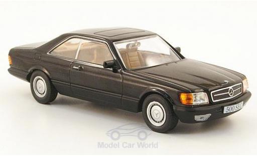 Modelauto Mercedes 500 Coupe SEC (C126) zwart 1981 zonder Vitrine 1/43 SpecialC