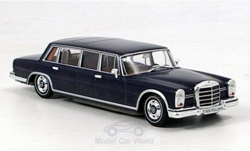 Modelauto Mercedes 600 Pullman (W100) blauw 1963 zonder Vitrine 1/43 SpecialC
