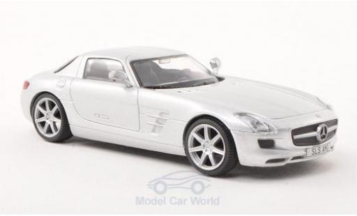 Modelauto Mercedes SLS Coupe AMG (C197) grijs 2010 zonder Vitrine 1/43 SpecialC