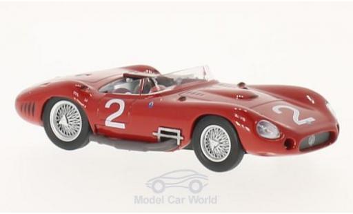 Modelauto Maserati 450 Base S No.2 GP Venezuela 1957 J.Behra/S.Moss/H.Sc zonder Vitrine 1/43 SpecialC