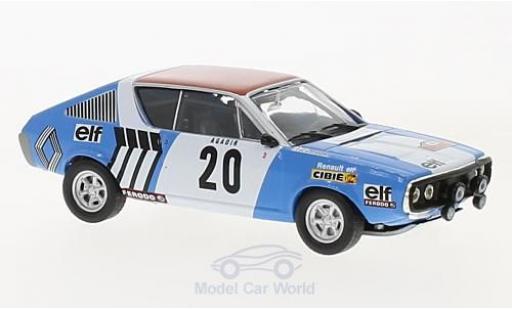 Modelauto Renault 17 Gordini No.20 Rally WM Rally Monte Carlo 1975 J.F.Piot/J.De Alexandris zonder Vitrine 1/43 SpecialC