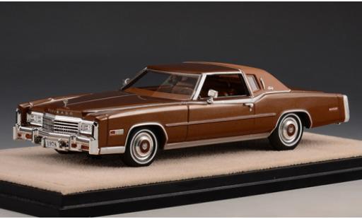Modelauto Cadillac Eldorado Biarritz metallic bruin 1978 1/43 Stamp Models
