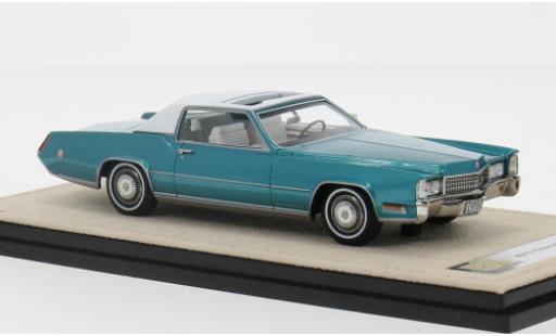 Modelauto Cadillac Eldorado Biarritz turquoise 1970 1/43 Stamp Models