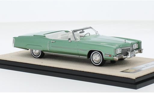 Modelauto Cadillac Eldorado Convertible Cabriolet metallic groen 1972 1/18 Stamp Models