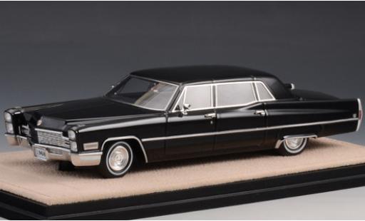 Modelauto Cadillac Fleetwood Limousine 75 Sedan zwart 1968 1/43 Stamp Models