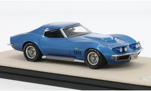 Modelauto Chevrolet Corvette course L88 blauw 1969 1/43 Stamp Models