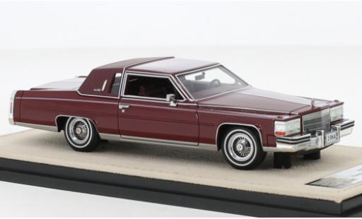 Modelauto Cadillac Fleetwood Coupe Brougham rood 1984 1/43 Stamp Models