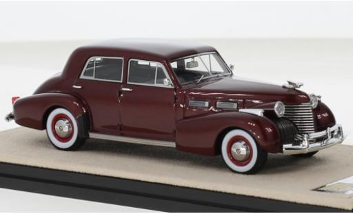 Modelauto Cadillac Fleetwood Sixty Special metallic rood 1940 1/43 Stamp Models