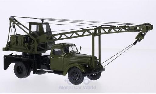 Modelauto Zil 164 Base ZIL olijfgroen AK-75 Kranwagen Ausstellungsfahrzeug 1/43 Start Scale Models
