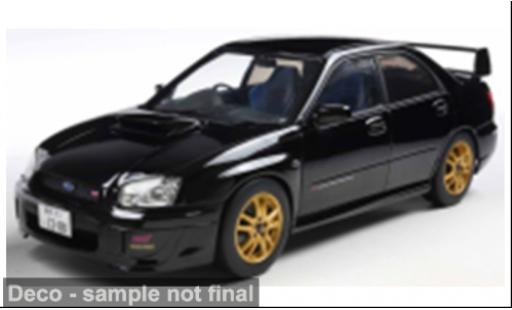 Modelauto Subaru Impreza STI WRX zwart 1/18 Solido