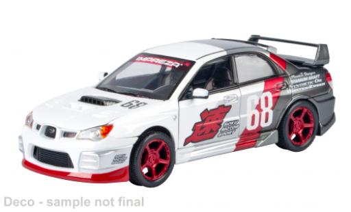 Modelauto Subaru Impreza STI WRX wit/grijs 1/24 Motormax