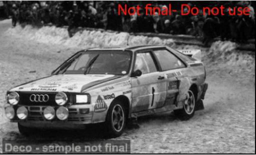 Modelauto Audi Quattro a2 Rally Monte-Carlo 1984 #1 1/18 Sun Star