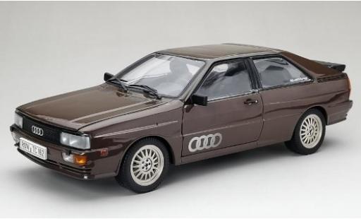 Modelauto Audi Quattro coupe metallic bruin 1981 1/18 Sun Star