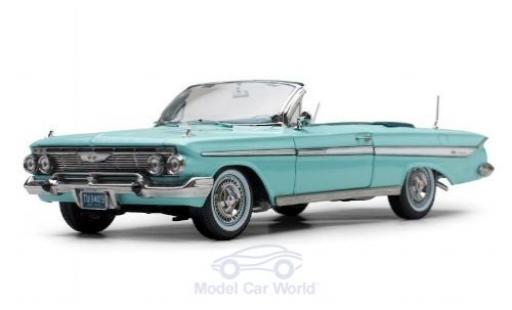 Modelauto Chevrolet Impala Convertible Cabriolet turquoise 1961 1/18 Sun Star