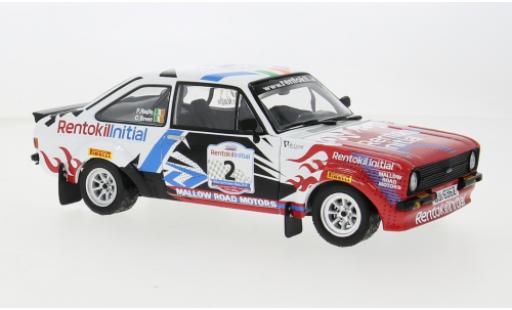 Modelauto Ford Escort RS 1800 Mk II No.2 Killarney Historic Rally 2019 1/18 Sun Star