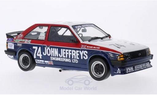 Modelauto Ford Escort RS 1600i MKIII RHD No.74 John Jeffreys Engineering BTCC R.Belcher 1985 1/18 Sun Star