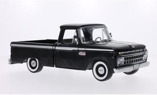 Modelauto Ford F-100 Custom 00 Cab Pickup zwart 1965 1/18 Sun Star