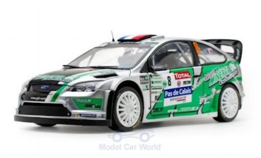 Modelauto Ford Focus RS WRC No.8 Rally Touquet 2012 J.-C.Beaubelique/C.Hugonnot 1/18 Sun Star