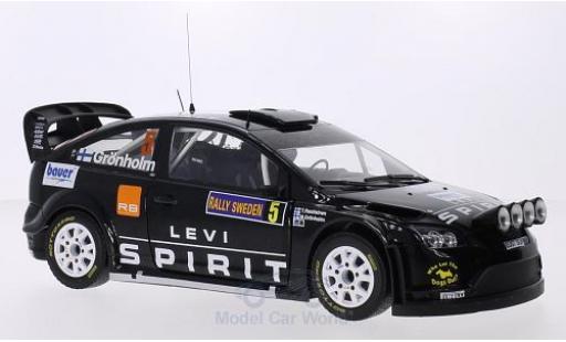 Modelauto Ford Focus RS WRC WRC08 No.5 M-Sport Levi Spirit Rally Finnland 2010 M.Gr&Atilde;&para;nholm/T.Rautiainen 1/18 Sun Star