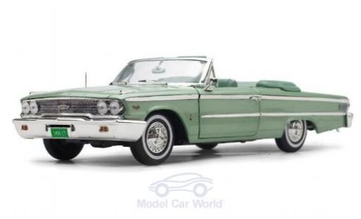 Modelauto Ford Galaxie 500 XL Convertible 500XL Cabriolet metallic groen 1963 1/18 Sun Star