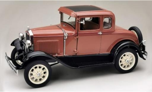 Modelauto Ford Model A Coupe bruin/zwart 1931 1/18 Sun Star