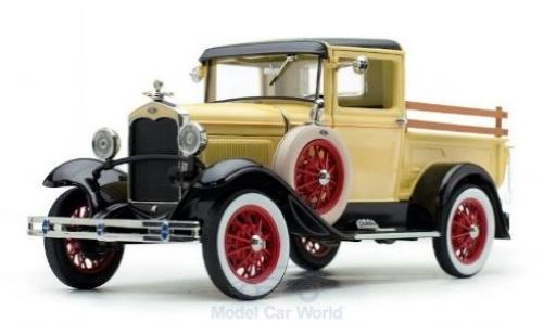 Modelauto Ford Model A Pick Up geel/zwart 1931 1/18 Sun Star