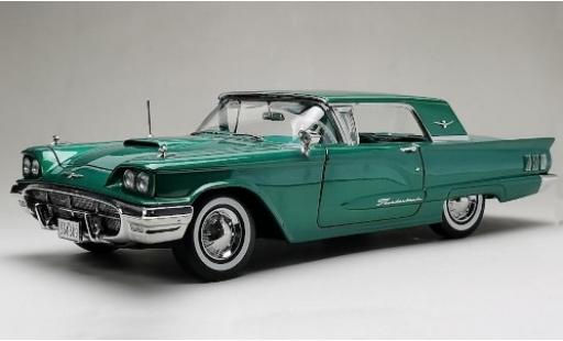 Modelauto Ford Thunderbird Squarebird HardTop Coupe metallic groen 1960 1/18 Sun Star