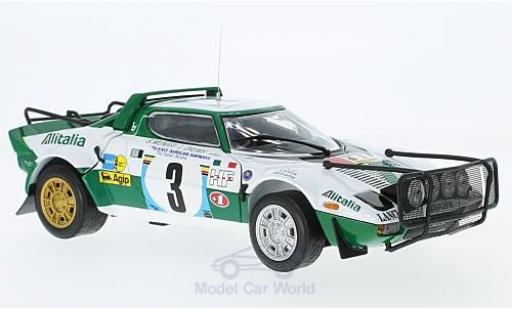 Modelauto Lancia Stratos HF Rally No.3 Rally WM Safari Rally 1975 S.Munari/L.Drews 1/18 Sun Star