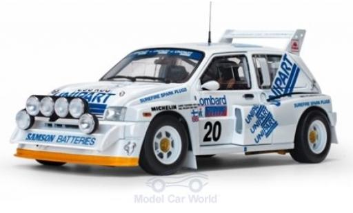 Modelauto MG Metro 6R4 No.20 Unipart Rally WM RAC Rally 1986 H.Toivonen/N.Wilson 1/18 Sun Star