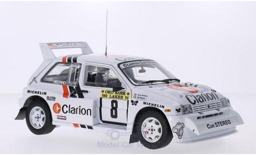 Modelauto MG Metro 6R4 No.8 Clarion 1000 Lakes Rally 1986 P.Eklund/D.Whittock 1/18 Sun Star