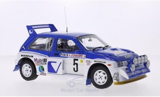 Modelauto MG Metro 6R4 RHD No.5 Computervision Rally Monte-Carlo 1986 inklusive Abdeckung f&Atilde;&frac14;r Zusatzscheinwerfer T.Pond/R.Arthur 1/18 Sun Star
