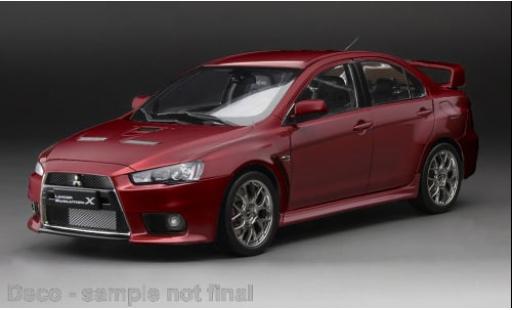 Modelauto Mitsubishi Lancer Evolution X metallic rood 1/18 Sun Star