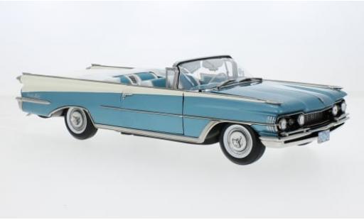 Modelauto Oldsmobile 98 Convertible Cabriolet metallic blauw/wit 1959 1/18 Sun Star