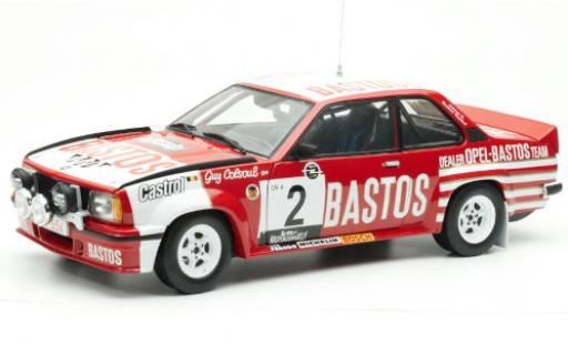 Modelauto Opel Ascona B 400 B No.2 -Bastos Dealer Team Bastos Lotto Haspengouwrally 1982 y compris les Decals G.Colsoul/A.Lopes 1/18 Sun Star