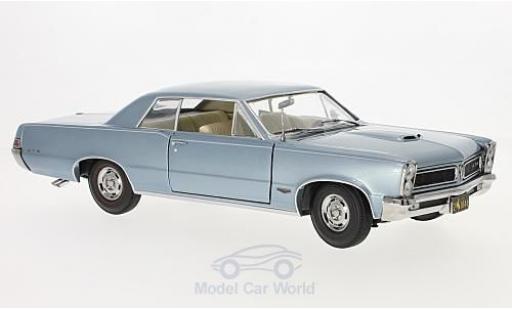 Modelauto Pontiac GTO 1965 metallic blauw 1/18 Sun Star