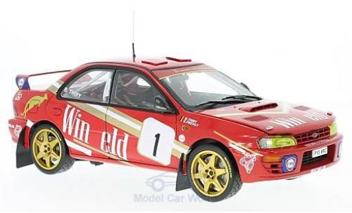 Modelauto Subaru Impreza 555 No.1 Winfield Rally Ypres 1997 met Decals B.Thiry/S.Prevot 1/18 Sun Star