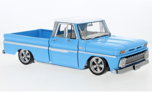 Modelauto Chevrolet C-10 lowrider Stepside Pick Up Low Rider blauw 1965 1/18 Sun Star