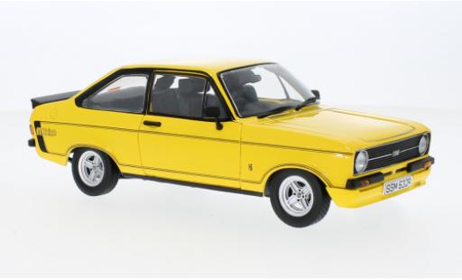 Modelauto Ford Escort Mexico MkII geel RHD 1976 1/18 Sun Star