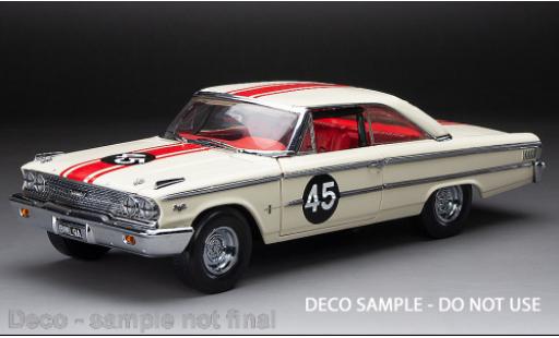 Modelauto Ford Galaxie 500 XL Hardtop No.45 BSCC 1963 1/18 Sun Star