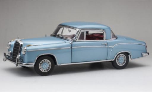 Modelauto Mercedes CLA Coupe 220 SE (W128) metallic blauw 1958 1/18 Sun Star