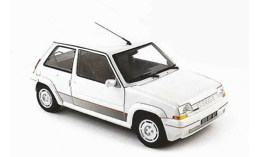 Renault 5 Phase 1 1/18 Norev GT Turbo 1 wit modelauto