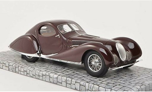 Talbot Lago Base 1/18 Minichamps T 150-C-SS Coupe rood 1937 modelauto